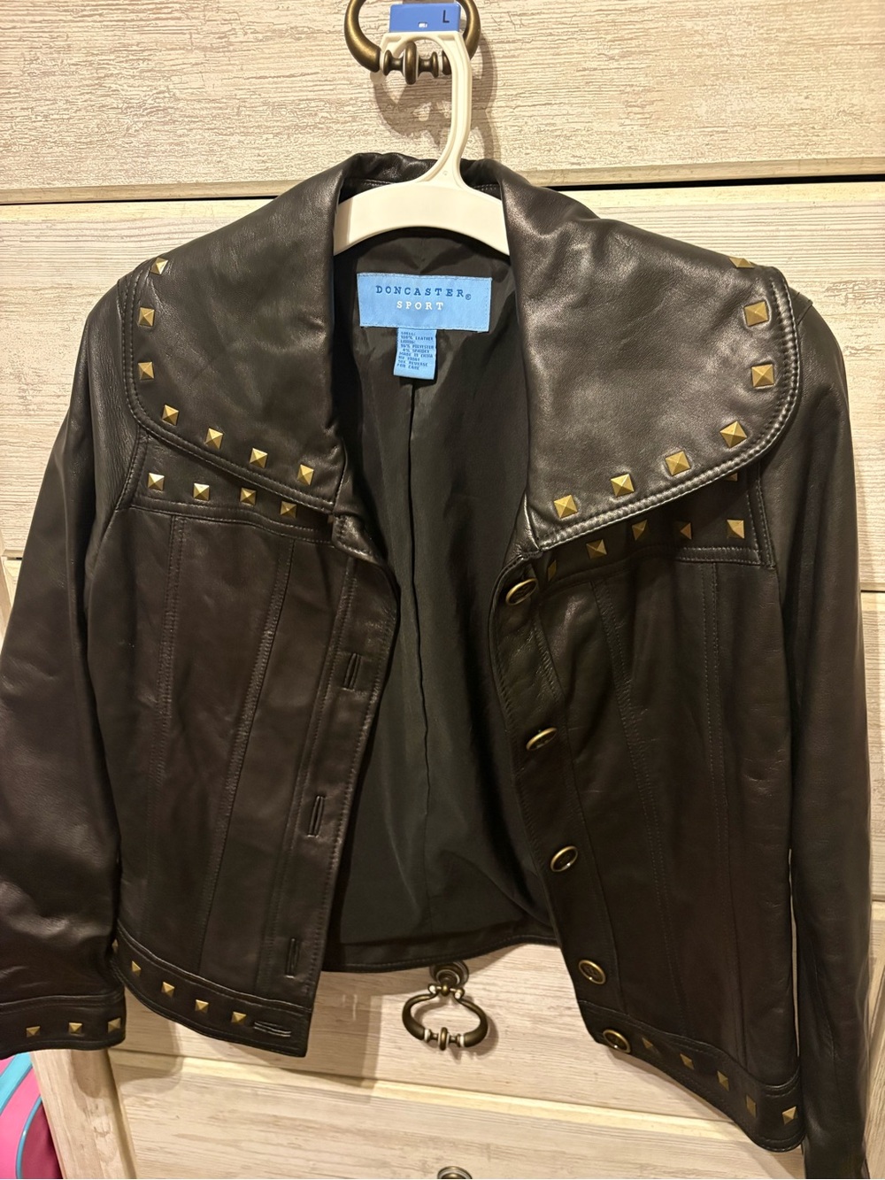 Doncaster Sport Vintage Studded Leather Jacket